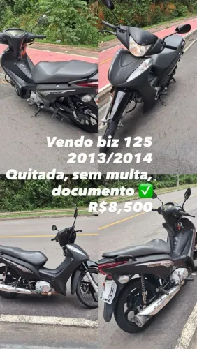 Vendo moto biz 125 ex completa 2013/2014