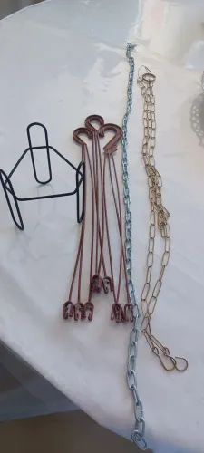 Correntes e suporte para plantas