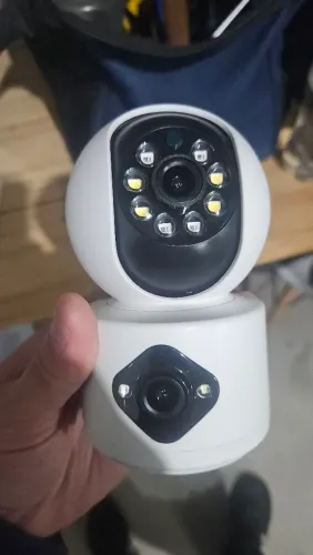 Câmera Smart Wifi Hd, De Lente Dupla, App Icsee