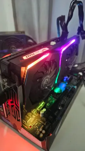 Placa De Video Gtx 1660 Super MSI Rgb Seminova 3 meses de garantia (Troco por outra placa)