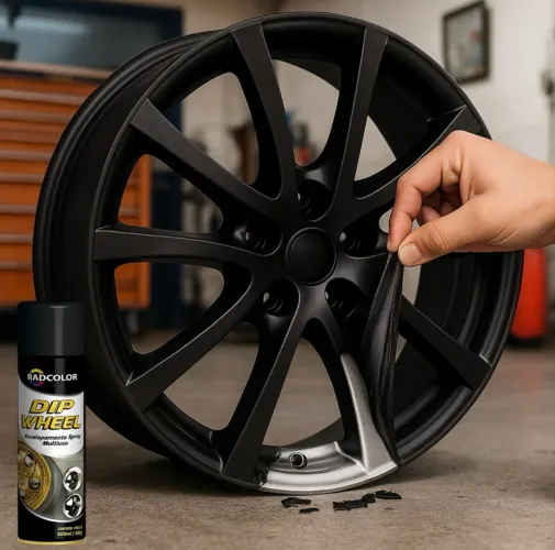 ENVELOPAMENTO EM SPRAY PRETO 500ML - RADNAQ