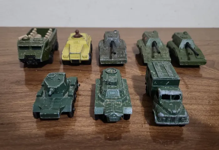 Carrinho Veículo Miniatura Militar Matchbox Lesney Anos 70