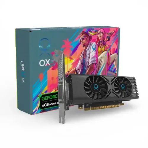 Placa de Vídeo OX NVIDIA GeForce GTX 1050, 4GB GDDR5, 128-bit, HDMI, DisplayPort