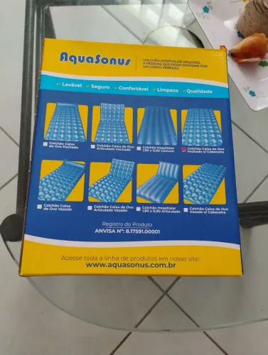 Colchão inflável casca de ovo anti escaras