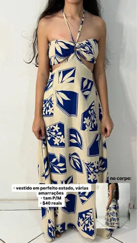 vestido estampado lindo
