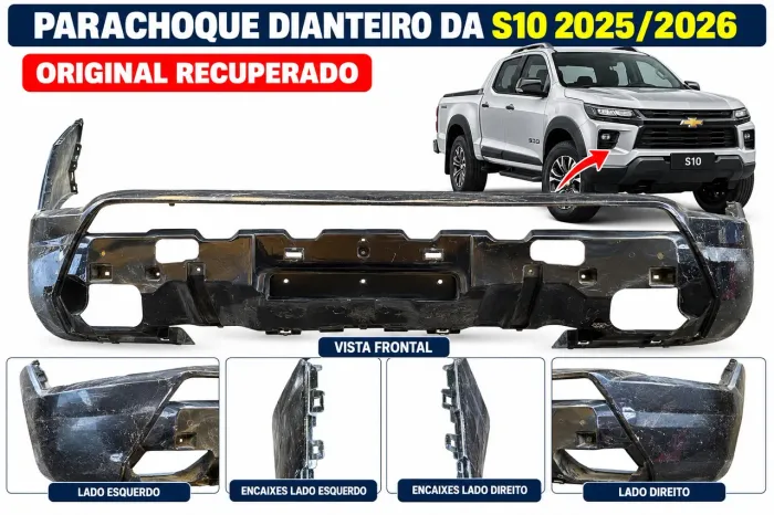 Parachoque Dianteiro Chevrolet S10 2025 a 2026 Original Recuperado