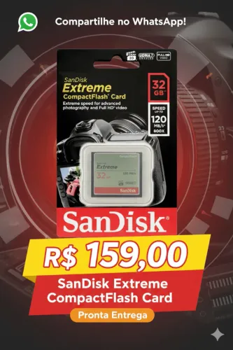 cartão de memoria para cameras de 32gb extreme compactflash sandisk