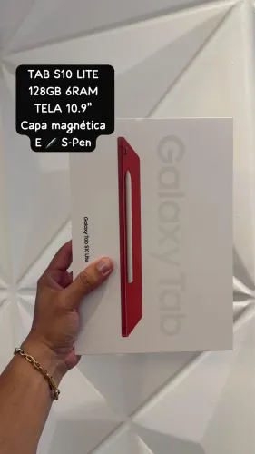 TABLET SAMSUNG GALAXY S10 LITE 6GB RAM / 128GB TELA 10.9 POLEGADAS CAPA MAGNÉTICA E S-PEN