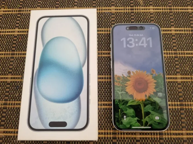 Iphone 15 128 gb azul claro
