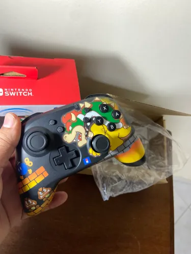 Controle Sem Fio Wireless Horipad Nintendo Switch ? Edição Oficial Bowser (Hori)