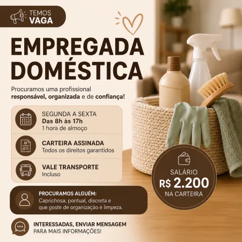 Empregada doméstica Anápolis 