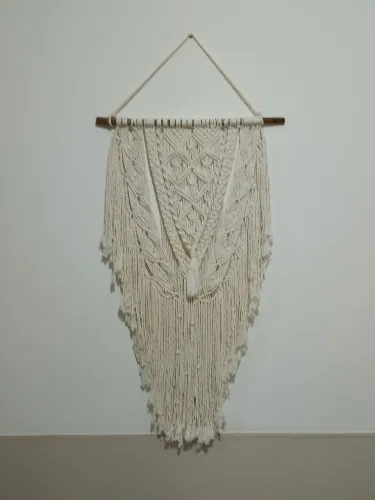Painel de macramé 