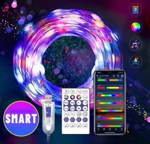 Pisca pisca FITA LED RGB Bluetooth 10M