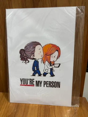 Quadro Decorativo Grey?s Anatomy - You?re My Person (Meredith & Cristina)