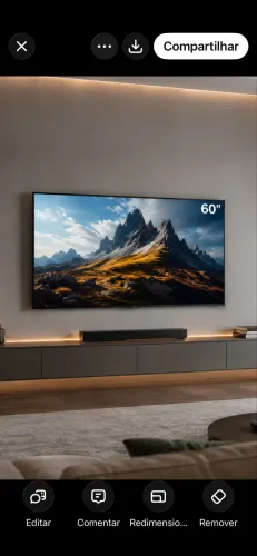 SmarthTV 60 polegadas 4K Ultra HD LG com comando de voz