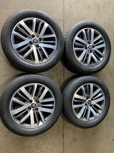 Rodas 16 strada, palio,Argo,cronos + pneus Dunlop 