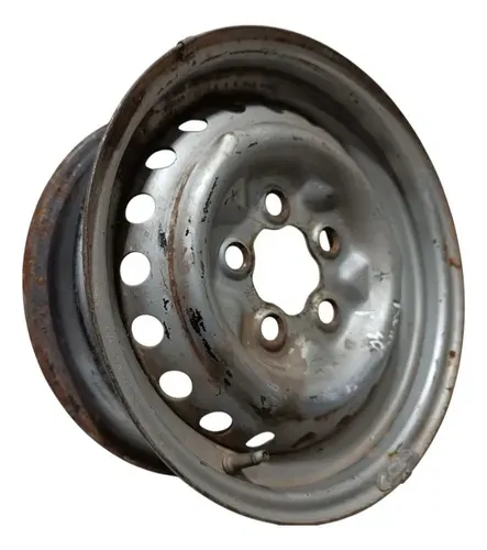 Roda Ferro Volkswagen Kombi Aro 14 5 Furos Prata