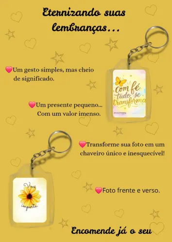 Chaveiro Acrílico