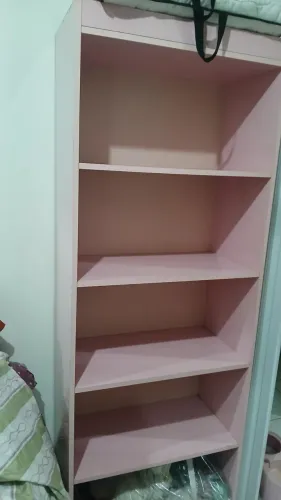 Estante Rosa 5 divisórias MDF