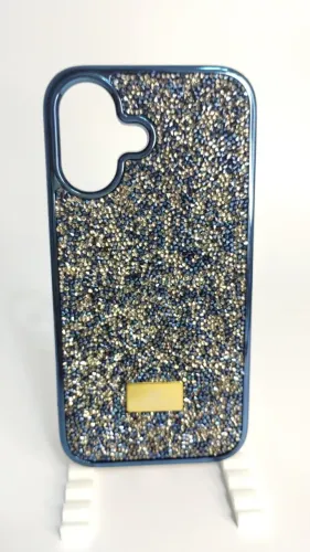 Capa Premium cravejada de cristais para iPhone 16