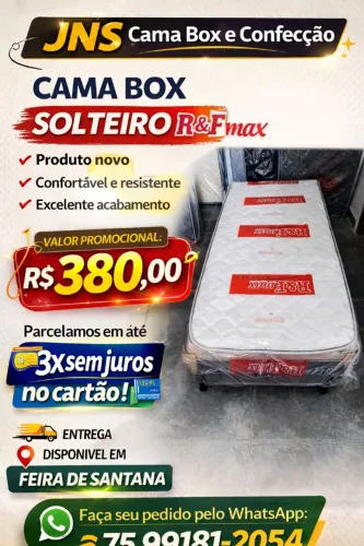 Cama Box solteiro