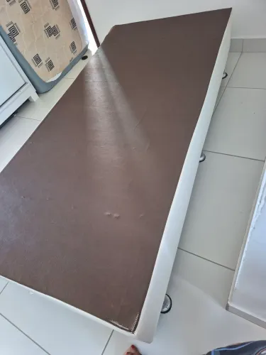 Cama box solteiro com auxiliar