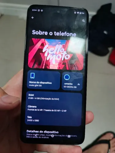 Motorola 5g Moto G54 256gb com Garantia e nota