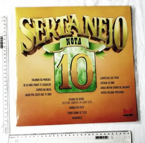 Disco Vinil LP - Sertanejo Nota 10 - Magazine - 1990