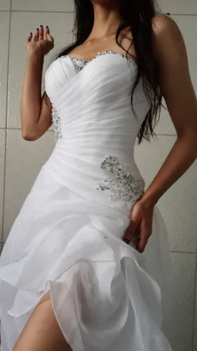 Vestido de noiva / debutante / festa / recepção de casamento / casamento civil / pré-weddi