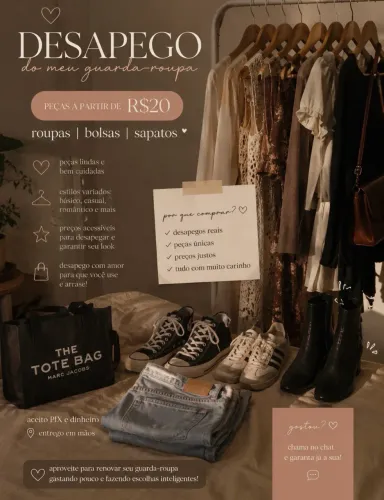 DESAPEGO FEMININO ? | Roupas, bolsas e sapatos a partir de R$20
