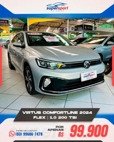 Volkswagen Virtus Comfort. 200 TSI 1.0 Flex 12V AUT 2024