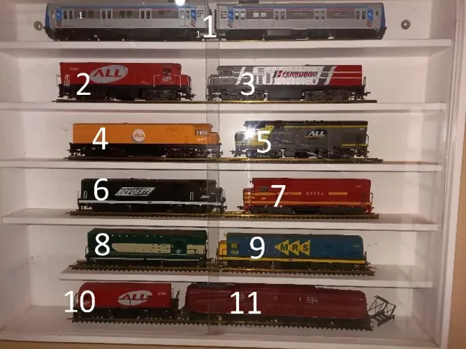 Coleção de locomotivas escala HO, vendo separadas tbm