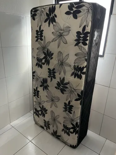 Cama box solteiro com cabeceira 