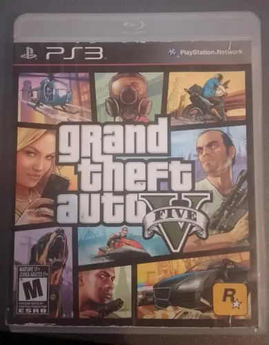 Grand Theft Auto V (GTA 5) PlayStation 3 - Com Mapa e Manual