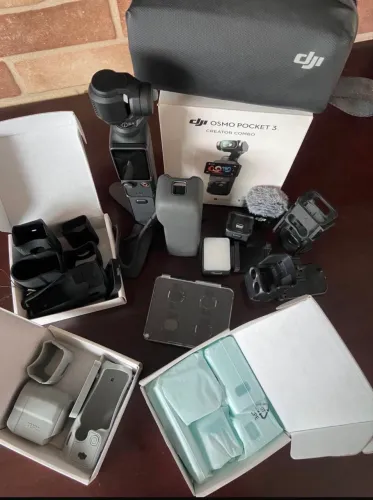 DJI Osmo Pocket 3 Creator Combo + Acessórios Premium + 256GB