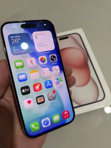 iPhone 15 128gbb rose impecável