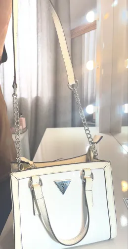 Bolsa original GUESS branca pequena