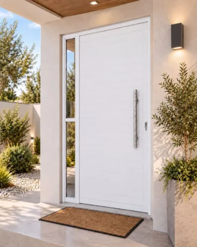 PORTA PIVOTANTE 2.10X1.20 BRANCA - LAMBRIL LUXO