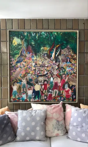 Quadro pintura a oleo da artista Ana Norberta ganhadora do premio Michelangelo.