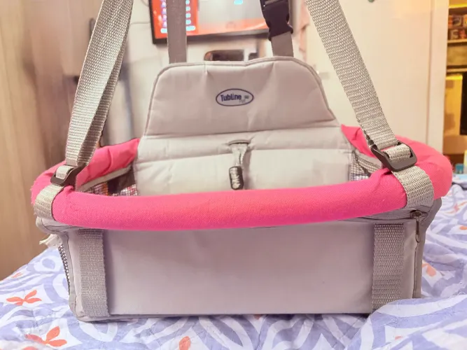 Assento para carro PET rosa