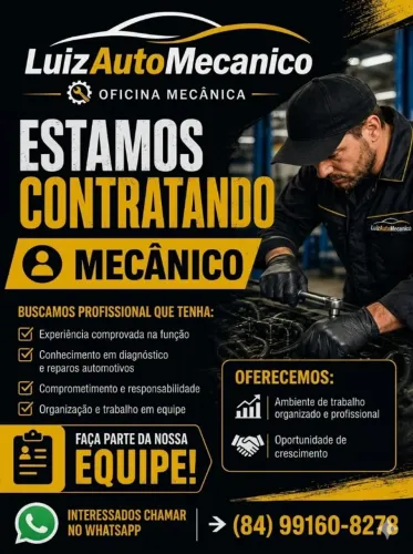 Vaga para Mecânico Automotivo