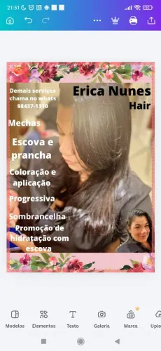 Cabeleireira profissional atendimento em sua residência