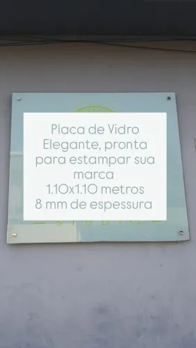 Placa de Vidro para sua marca
