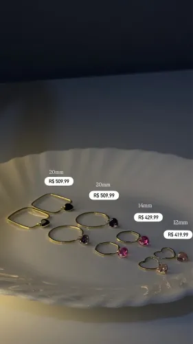 Argola de ouro 18k