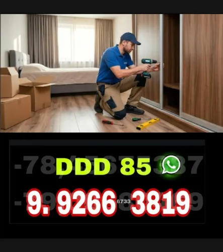 Montador de móveis para montagem e desmontagem de guarda-roupas, armários, closet e cômoda