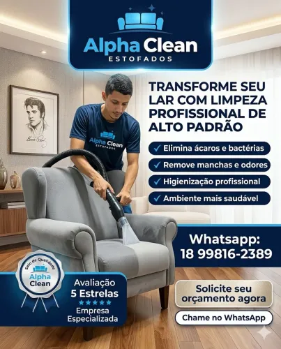 Higienização e Limpeza Profissional de Estofados