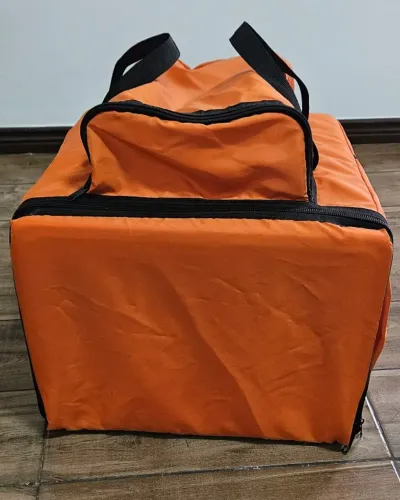 NOVA Mochila Bag Motoboy Laranja com isopor térmico - 45 litros