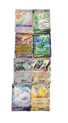 Lote 8 cartas de Pokémon (NÃO originais)