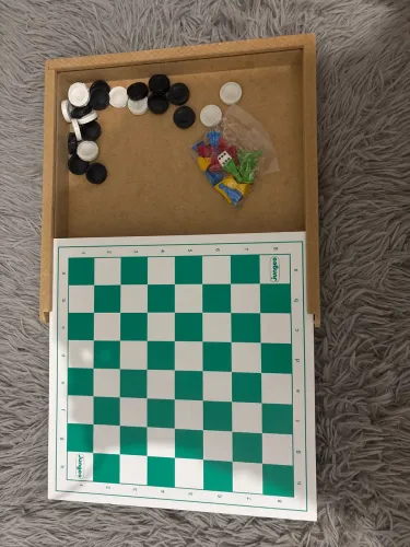 Jogo de Dama e Ludo 2 em 1 - Diversão para Toda a Família e Amigos