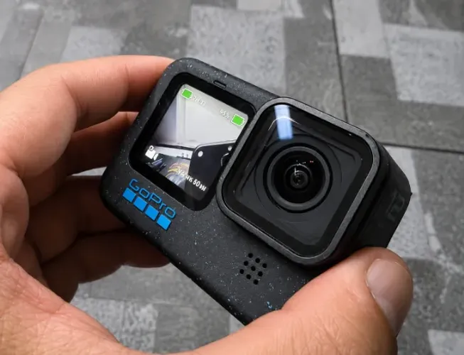 GoPro HERO 12 impecavél+Cartão 128 v30+2 baterias+carregador triplo+maleta+Bastão 3way+kit